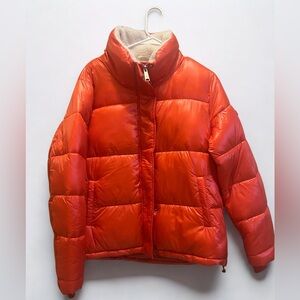 KOOLABURRA by UGG (NWT) Women’s Orange Puffer Jacket – Size Large Faux Fur